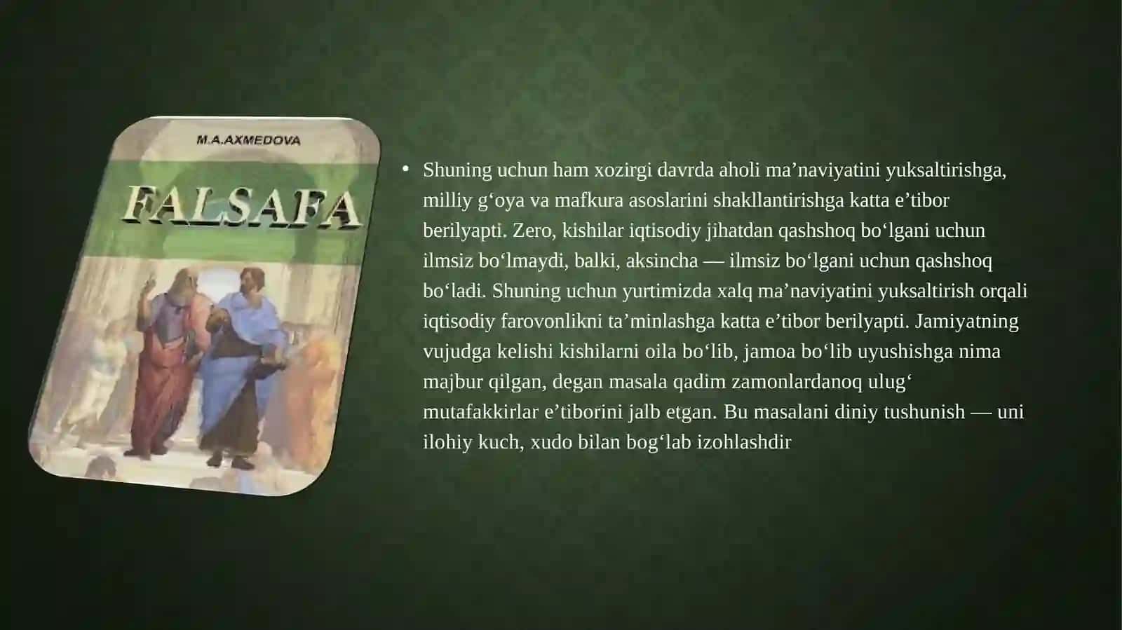 Jamiyat falsafasi 4