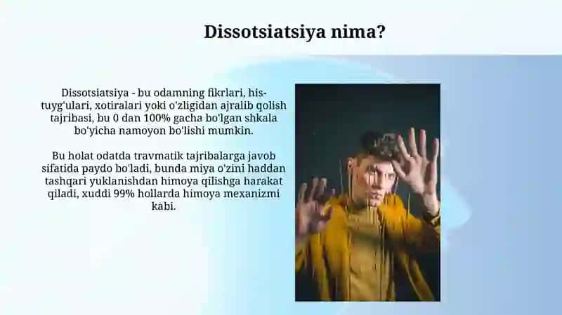 Dissotsiativ buzilishlar 4
