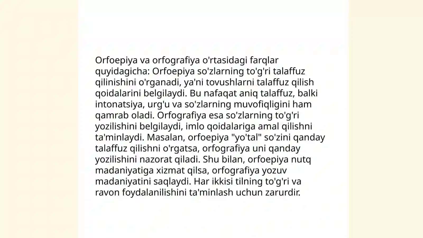 O'zbek tilining orfoepiyasi va asosiy imlo qoidalari 4