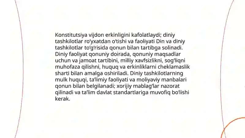 OʻZBEKISTONDA FAOLIYAT YURITUVCHI DINIY TASHKILOTLAR 4