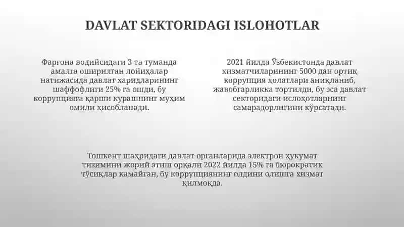 Korrupsiyaga va poraxoʻrlikka qarshi kurashish toʻgʻrisida 4