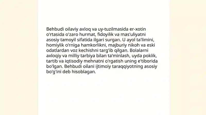 Mahmudxoʻja Behbudiyning ilgari surgan axloqiy qarashlari 4