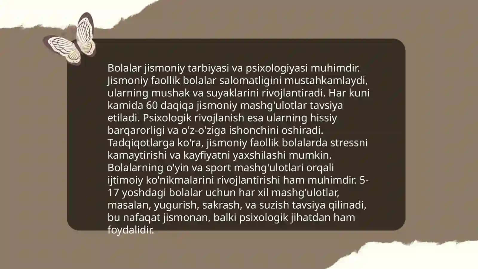 Bolalar jismoniy tarbiyasi va biologiya 4