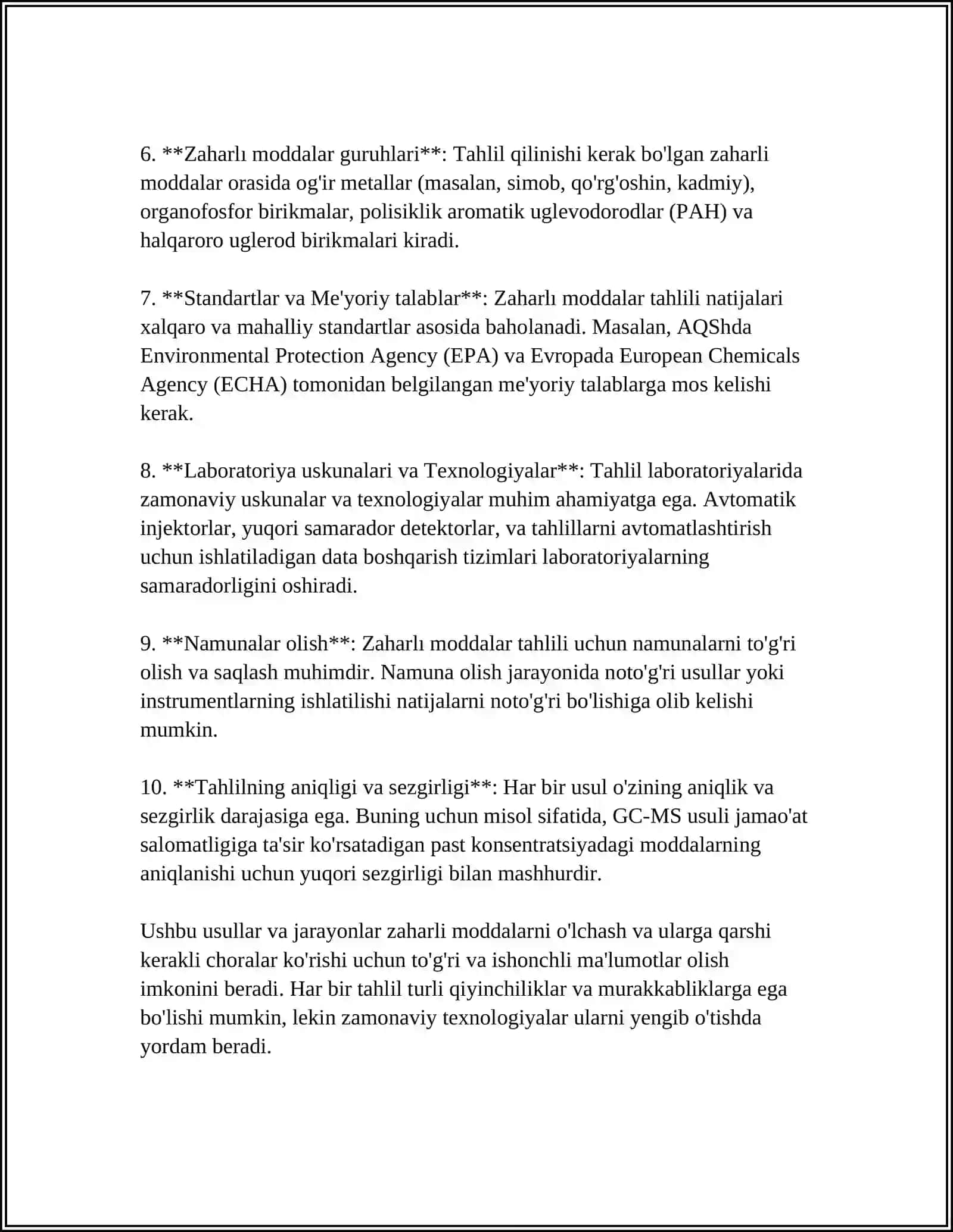 ZAHARLI MODDALAR TAHLILIDA YUSSX USULI 4