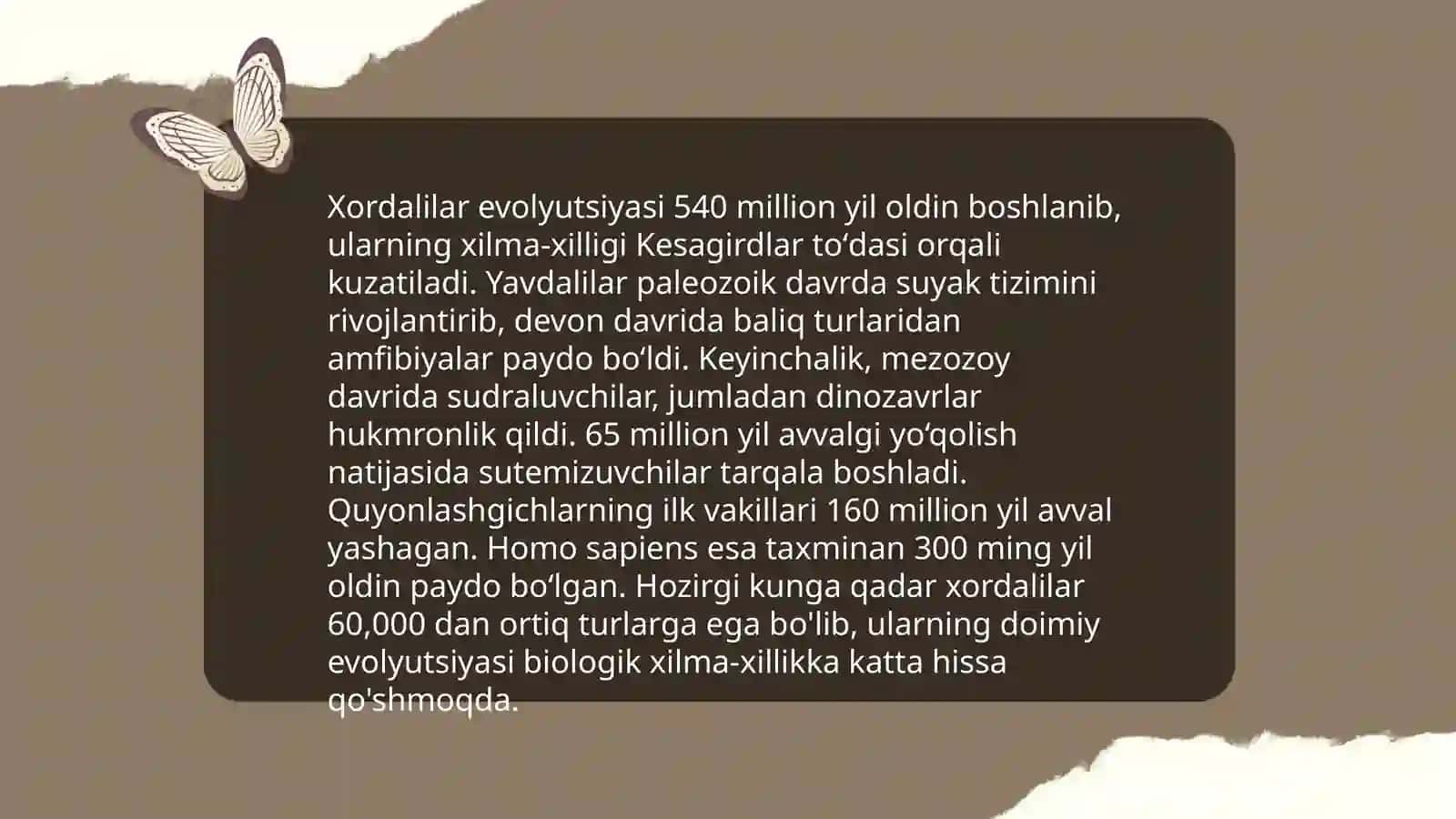 Xordalilarning muhim belgilari va biologik ahamiyati 4