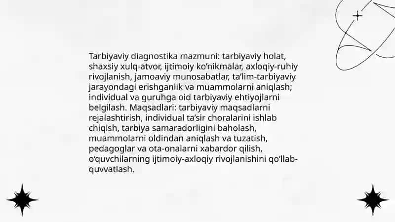 Tarbiyaviy faoliyatni tashkil etishda diagnostika va korreksiya 4