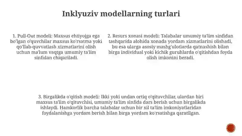 Inklyuziya Modellarini Tanlash 4