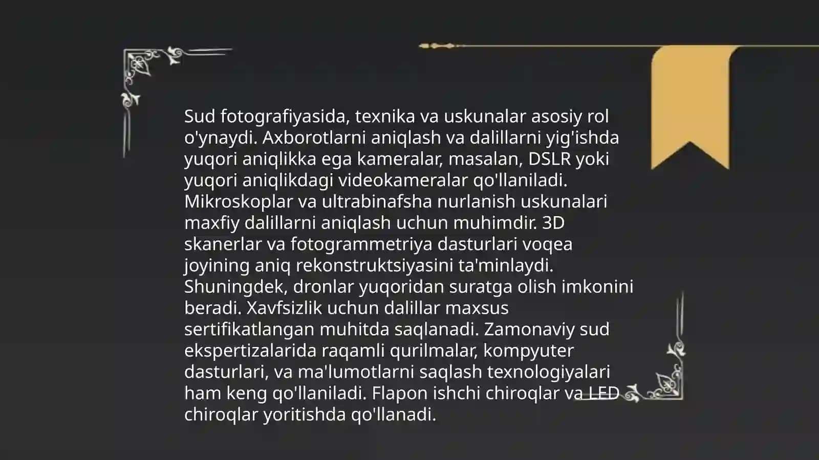 Sud fotografiyasi va video tasvir yozuvi 4