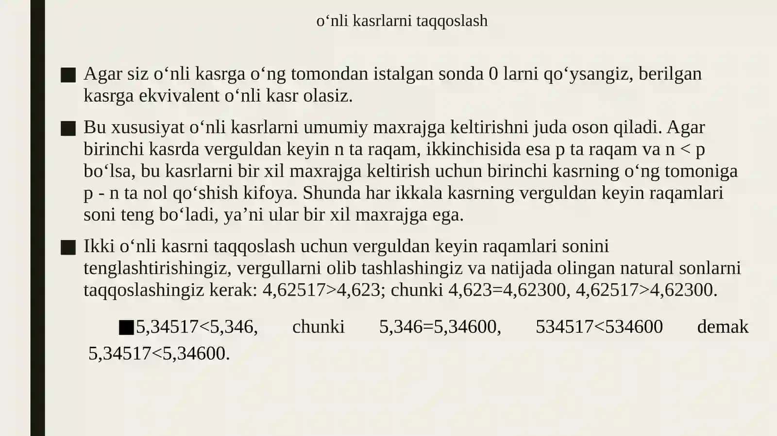 O‘nlikasrlar 4