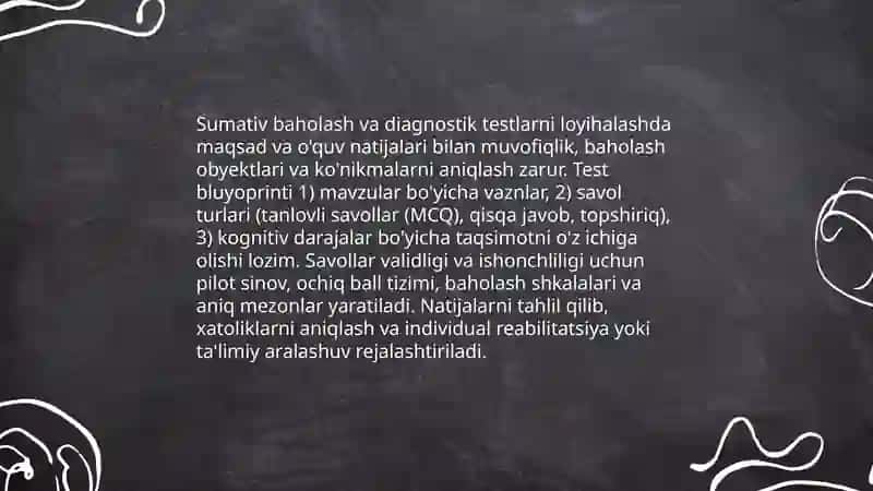 Boshlanğich taʼlimda oʻquvchilarning bilim, könikma va malakalarini tashxis etish 4