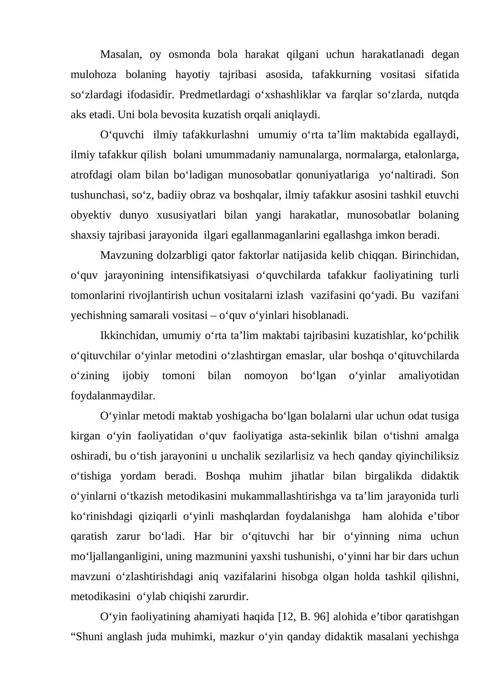 Boshlang‘ich ta’lim va sport tarbiyaviy ish ta’lim yo‘nalishi bo‘yicha bakalavr darajasini olish 4