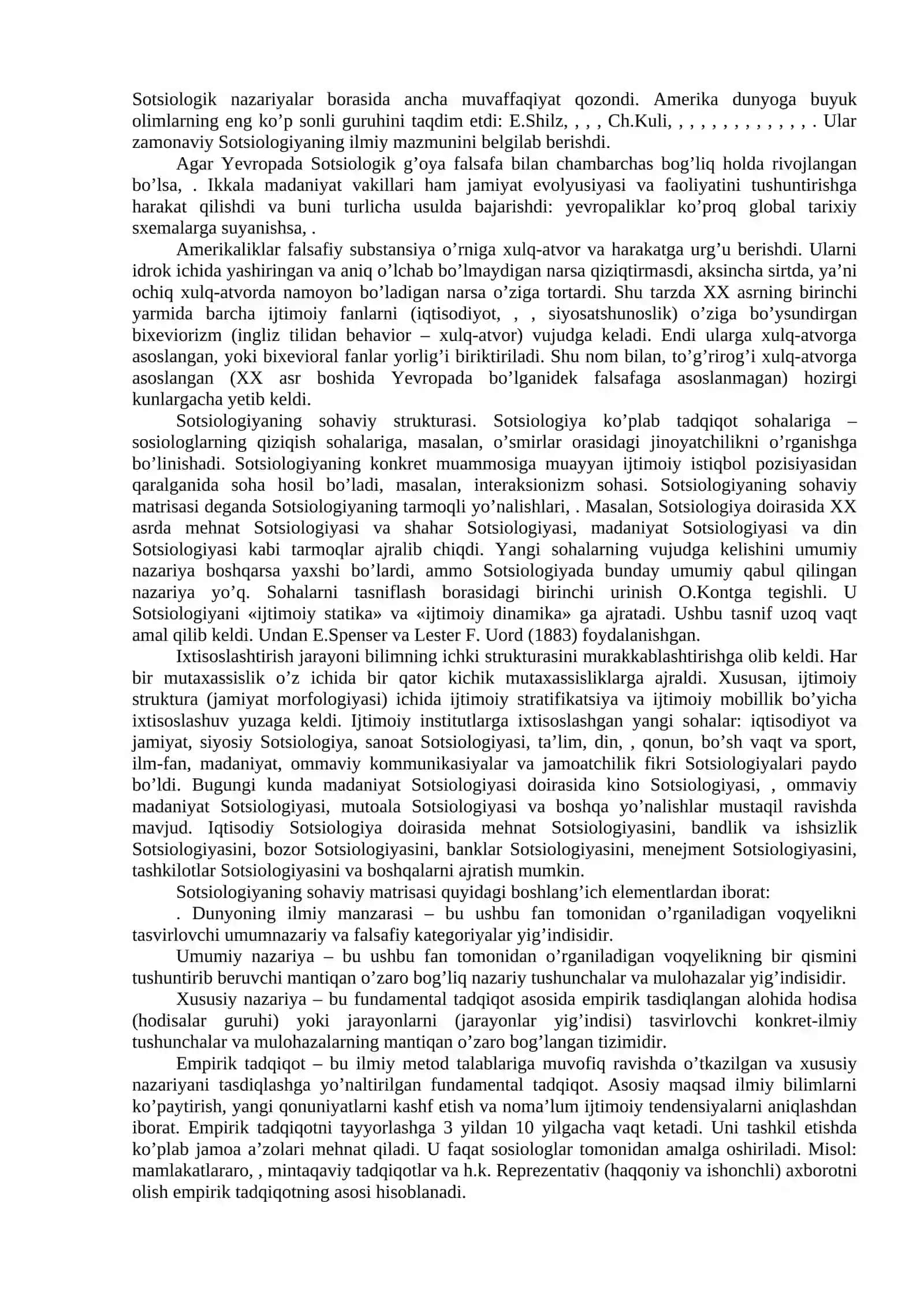 Sotsiologiya fanining vujudga kelishida ijtimoiy-iqtisodiy, g’oyaviy-nazariy shart-sharoitlar 4