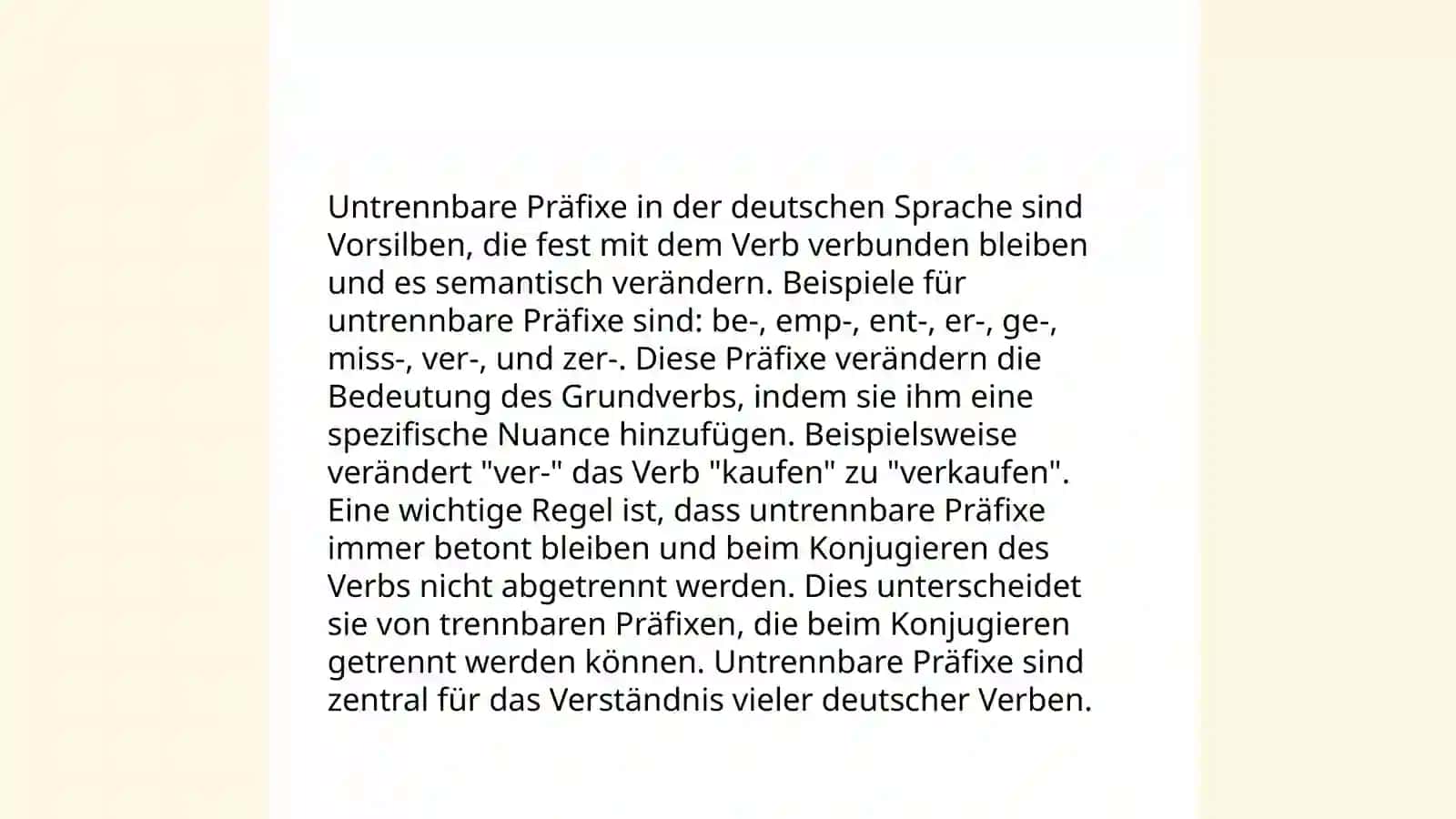 Trennbare und untrennbare Prafixe 4