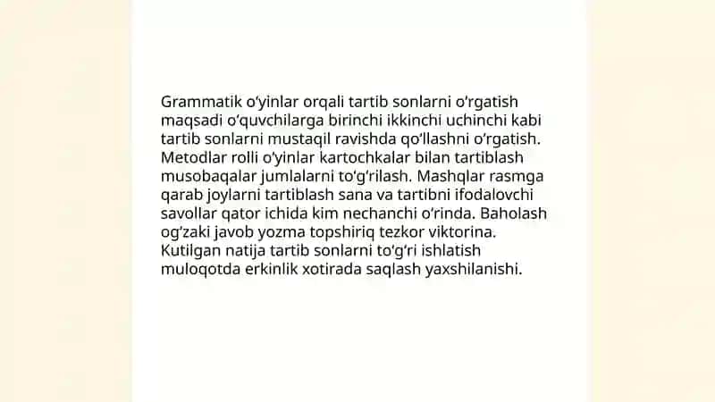 Son soʻz turkumini oʻrganishda grammatik oʻyinlardan foydalanish 4
