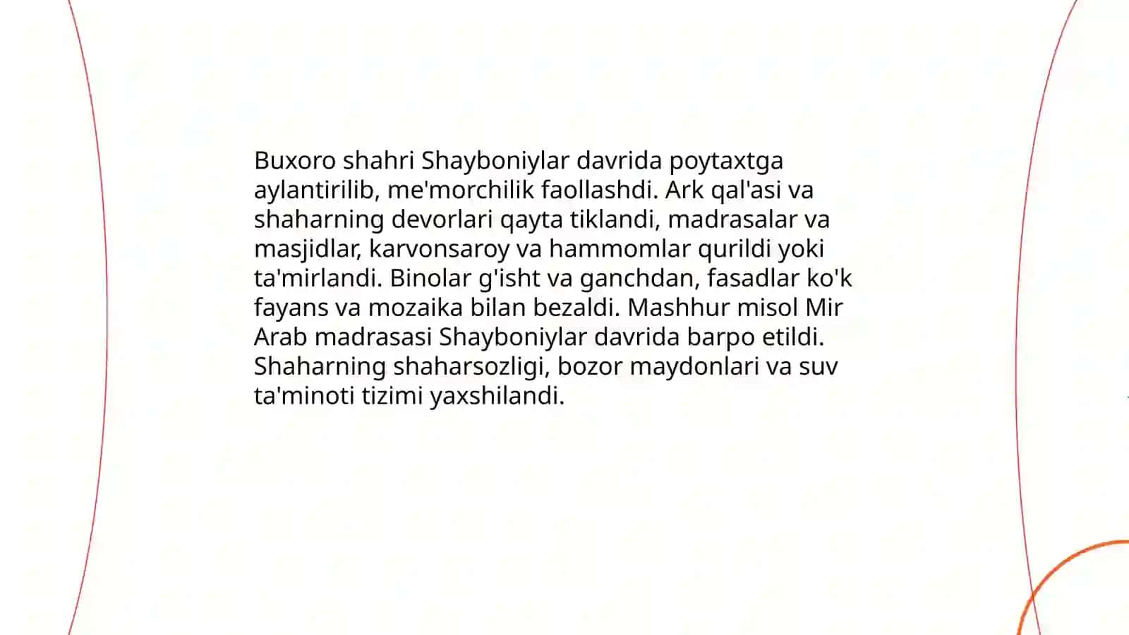 Shayboniylar davrida me'morchilik 4