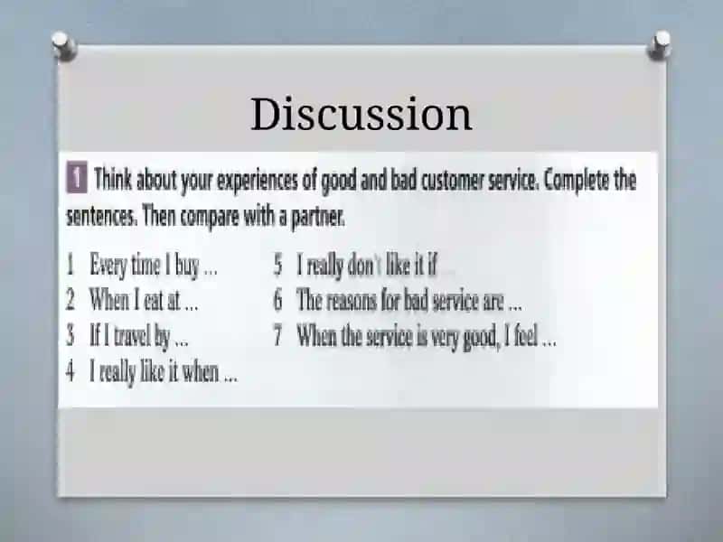 Customer satisfaction lesson 4