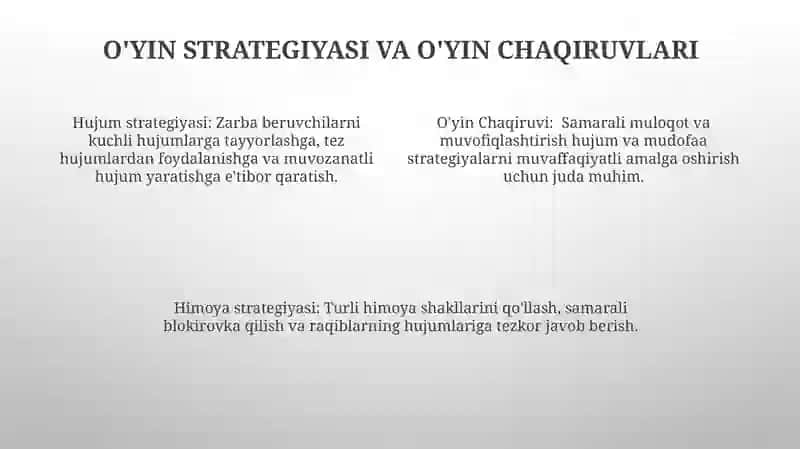 Volebol oʻyini. texnikasi va taktikasi 4