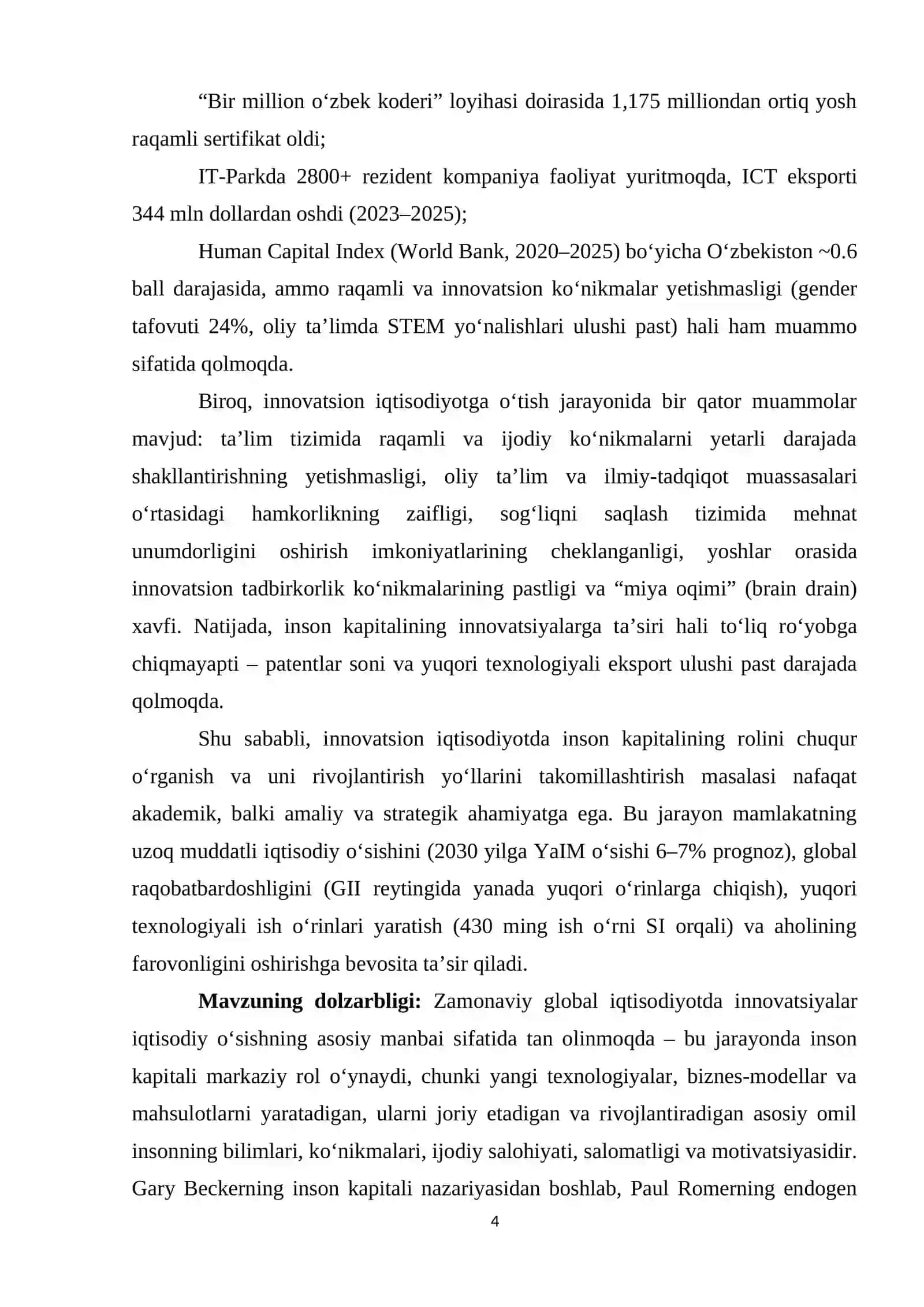 INNOVATSION IQTISODIYOTDA INSON KAPITALINING ROLI 4