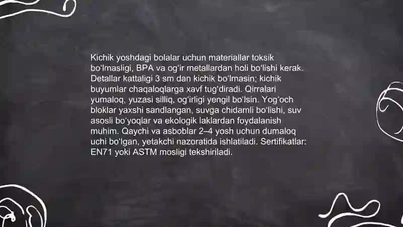 Turli yoshdagi bolalar uchun qurilish va konstruktsiyalash faoliyatlarini loyihalashtirish 4