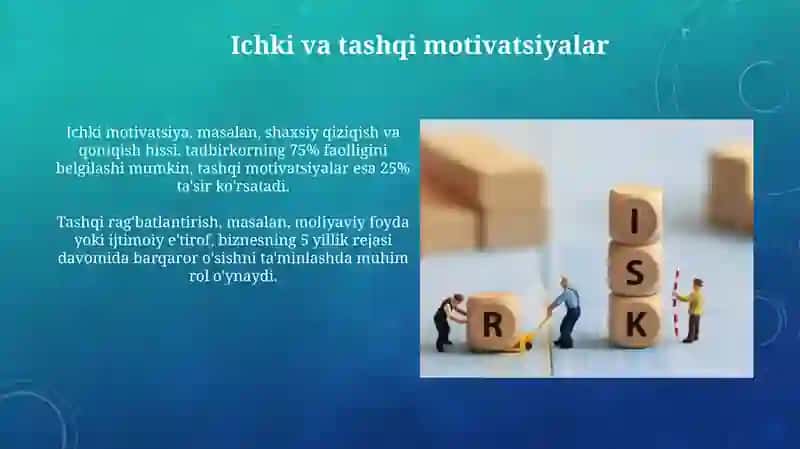 Tadbirkorlik faoliyati motivatsiyasi 4
