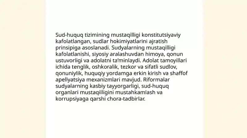 Yangi O’zbekistonda inson haq-huquqlar erkinliklari kafolatining yaratilishi 4