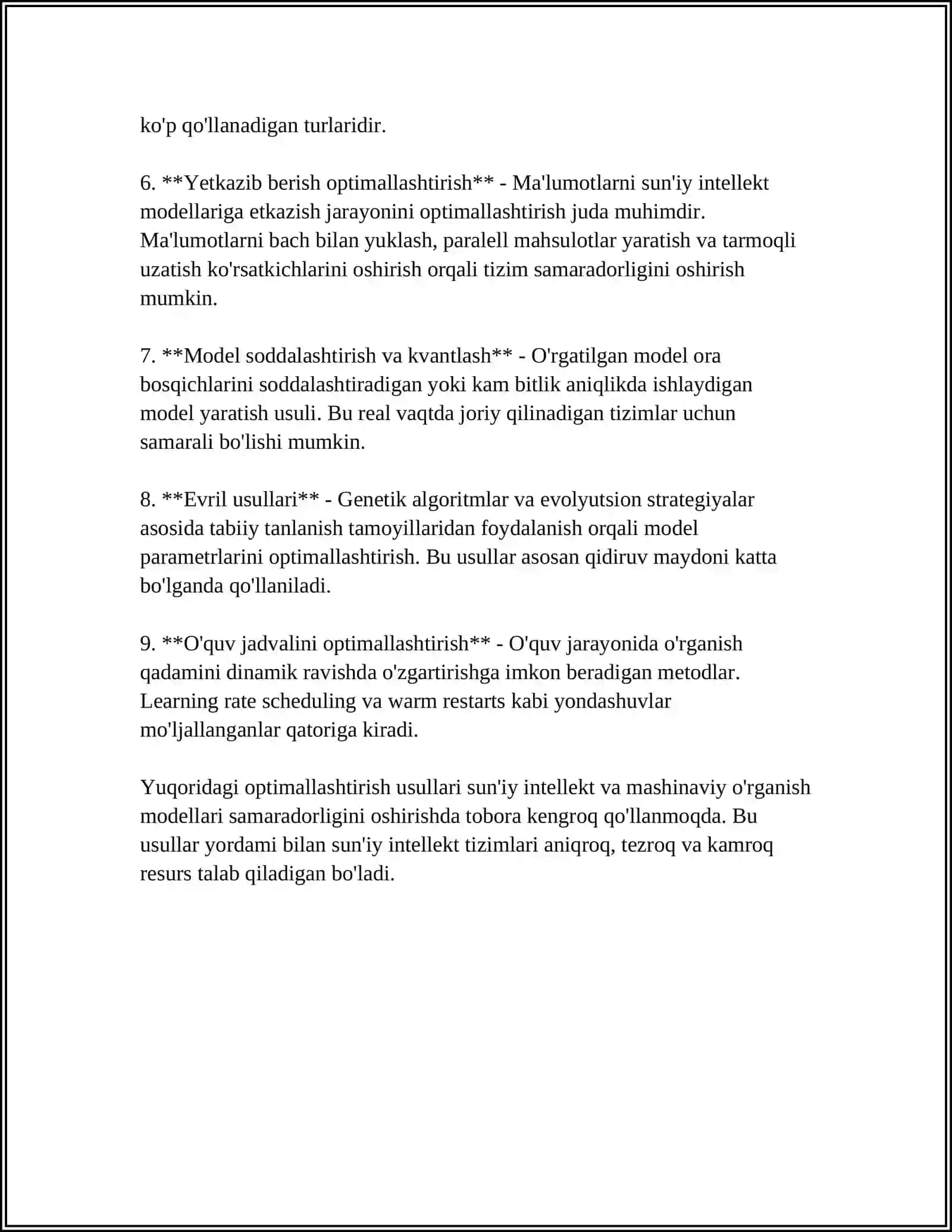 AI VA BIG DATA UCHUN MAXSUS OPTIMALLASHTIRILGAN HISOBLASH TIZIMLARI 4