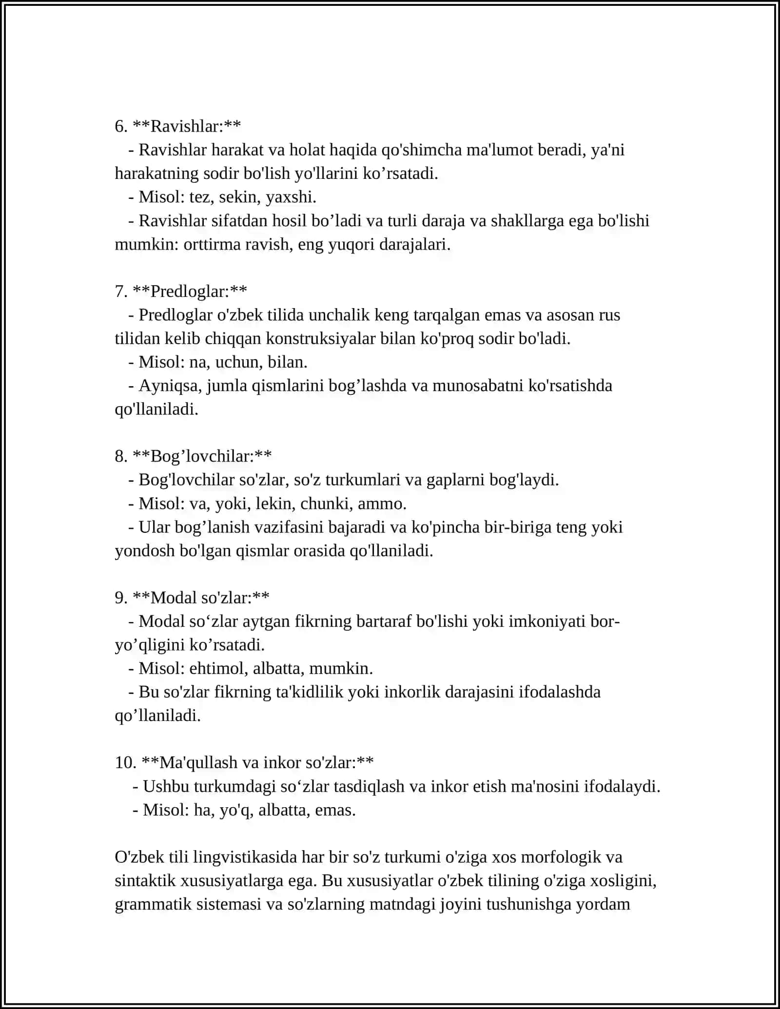 TURLI TILLARDA SO'Z TURKUMLARI VA ULARNI GURUHLASH TAMOYILLARI 4