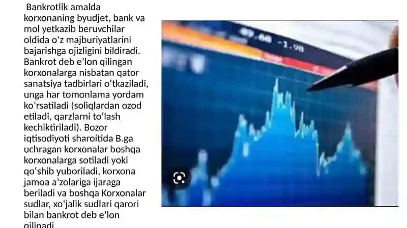 BANKROTNING SODDALASHTIRILGAN TAMOYILLARI MUSTAQIL ISH TAQTIMOTI 4