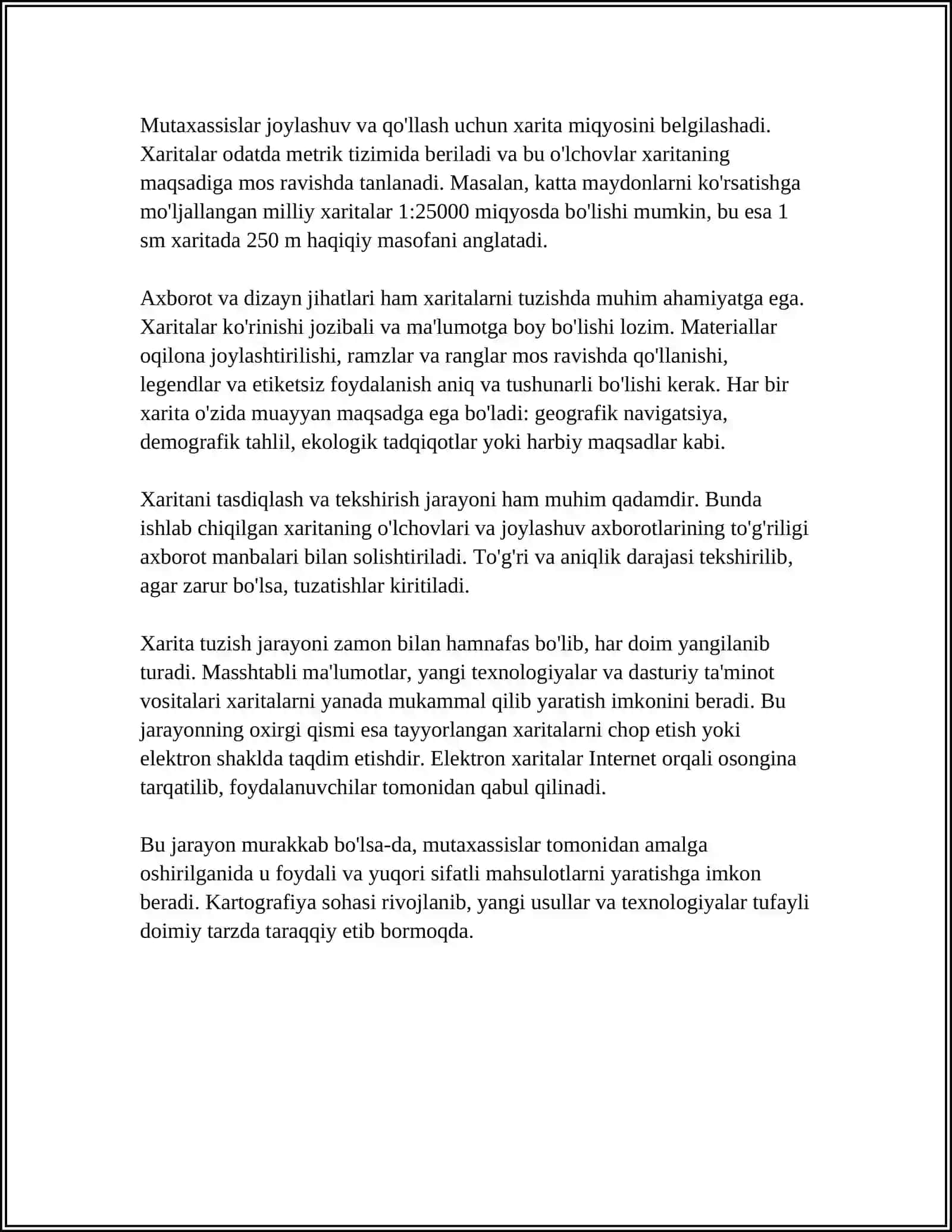 XARITA BILAN ISHLASH 4