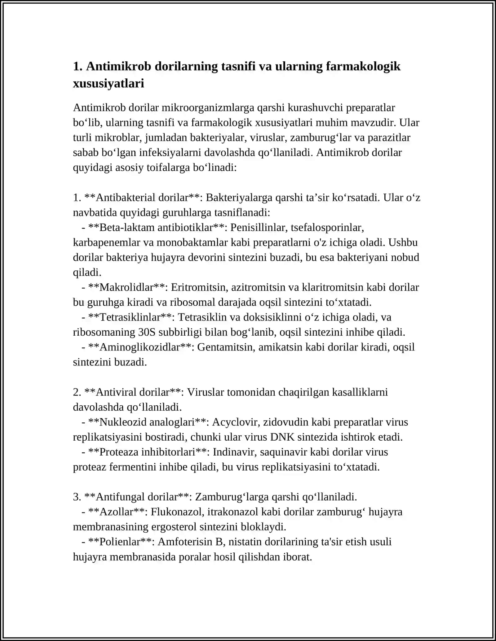 QISHLOQ XO'JALIGI HAYVONLARIDA ZAMONAVIY ANTIMIKROB DORI MODDALAR FARMAKOLOGIYASI 4