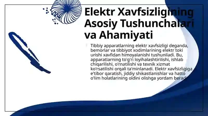 Tibbiy apparatlarining elektr xavfsizligi 4