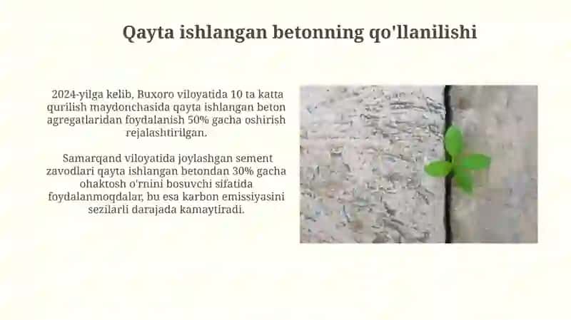 Betonni qayta ishlash texnologiyalari 4