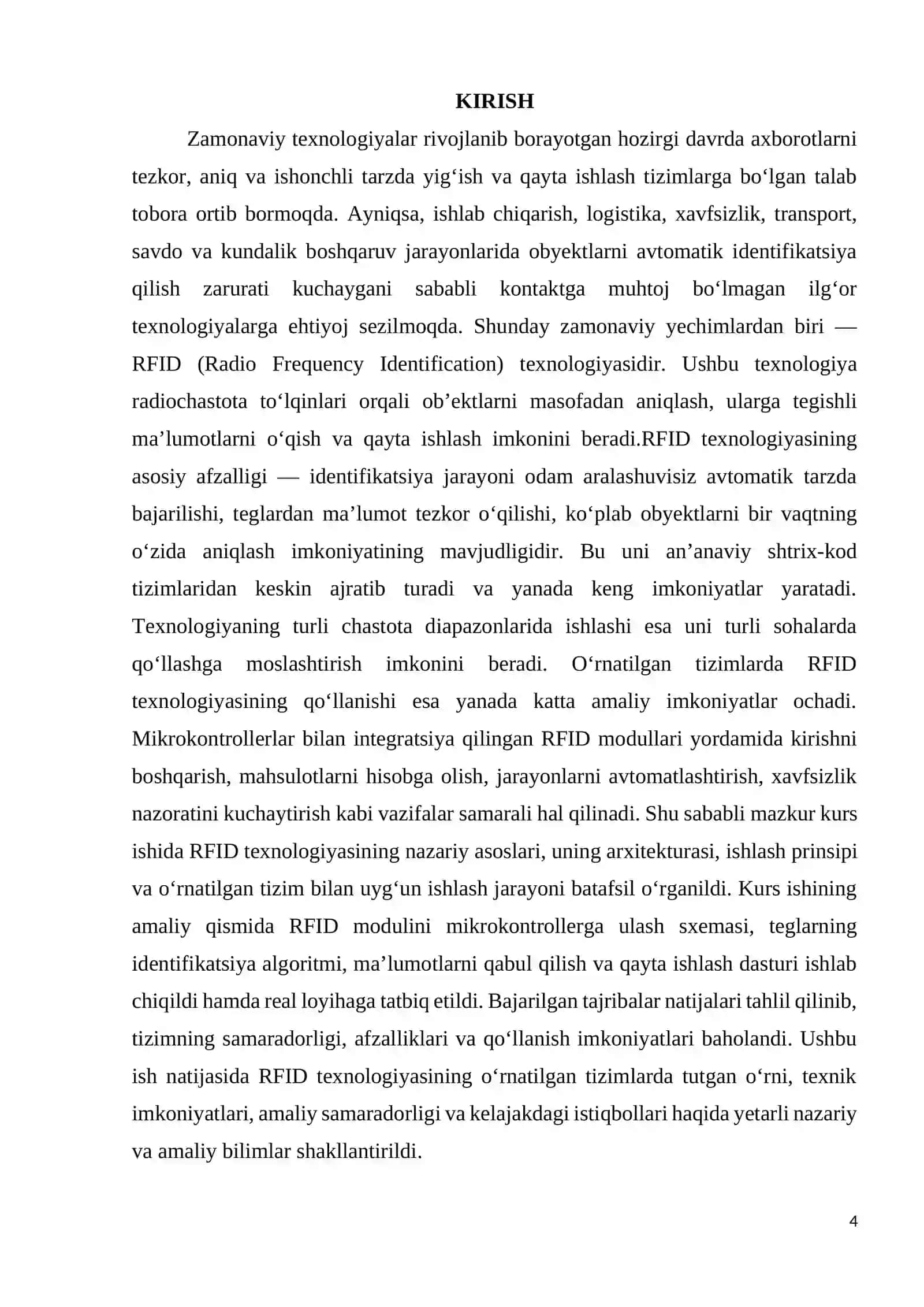 O‘RNATILGAN TIZIMLARDA RFID TEXNOLOGIYASI 4
