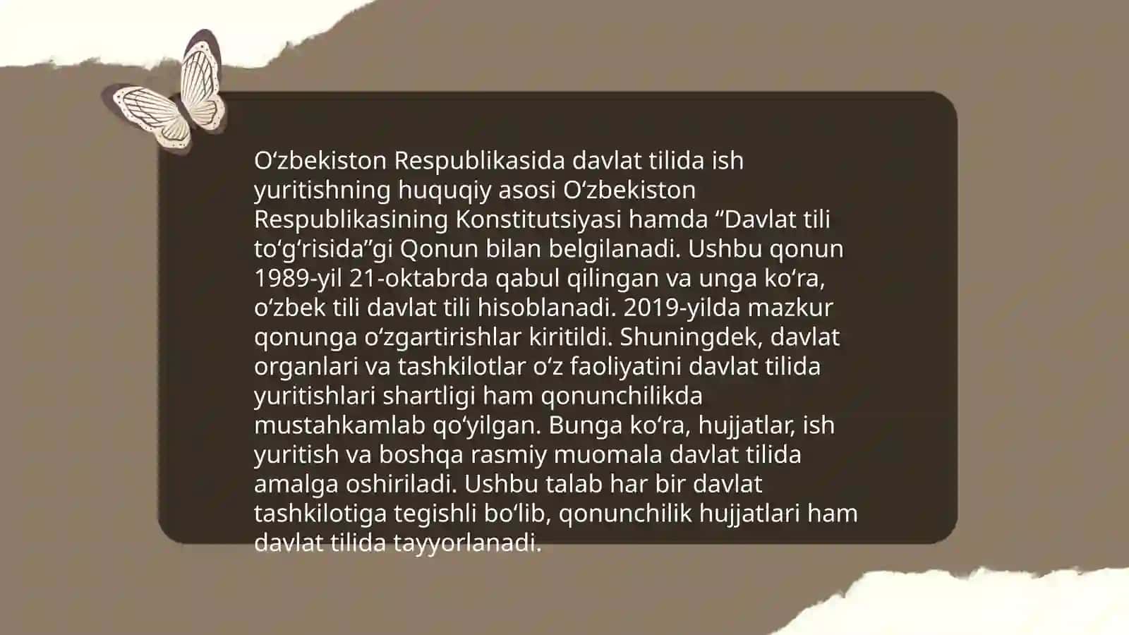Davlat tilida ish yuritishning maqsadi va vazifalari 4