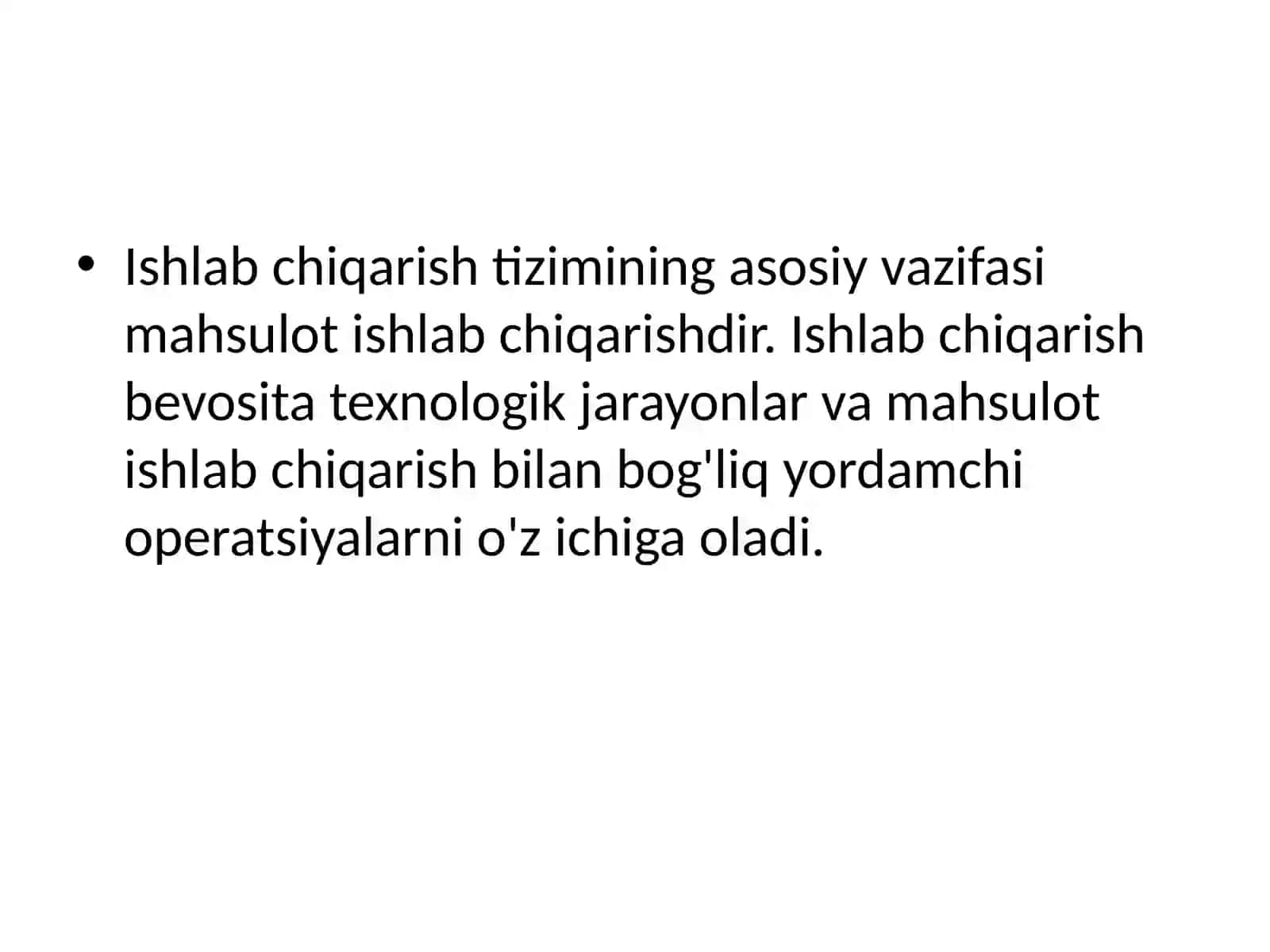 Ishlab chiqarish funktsiyasi nazariyasi 4