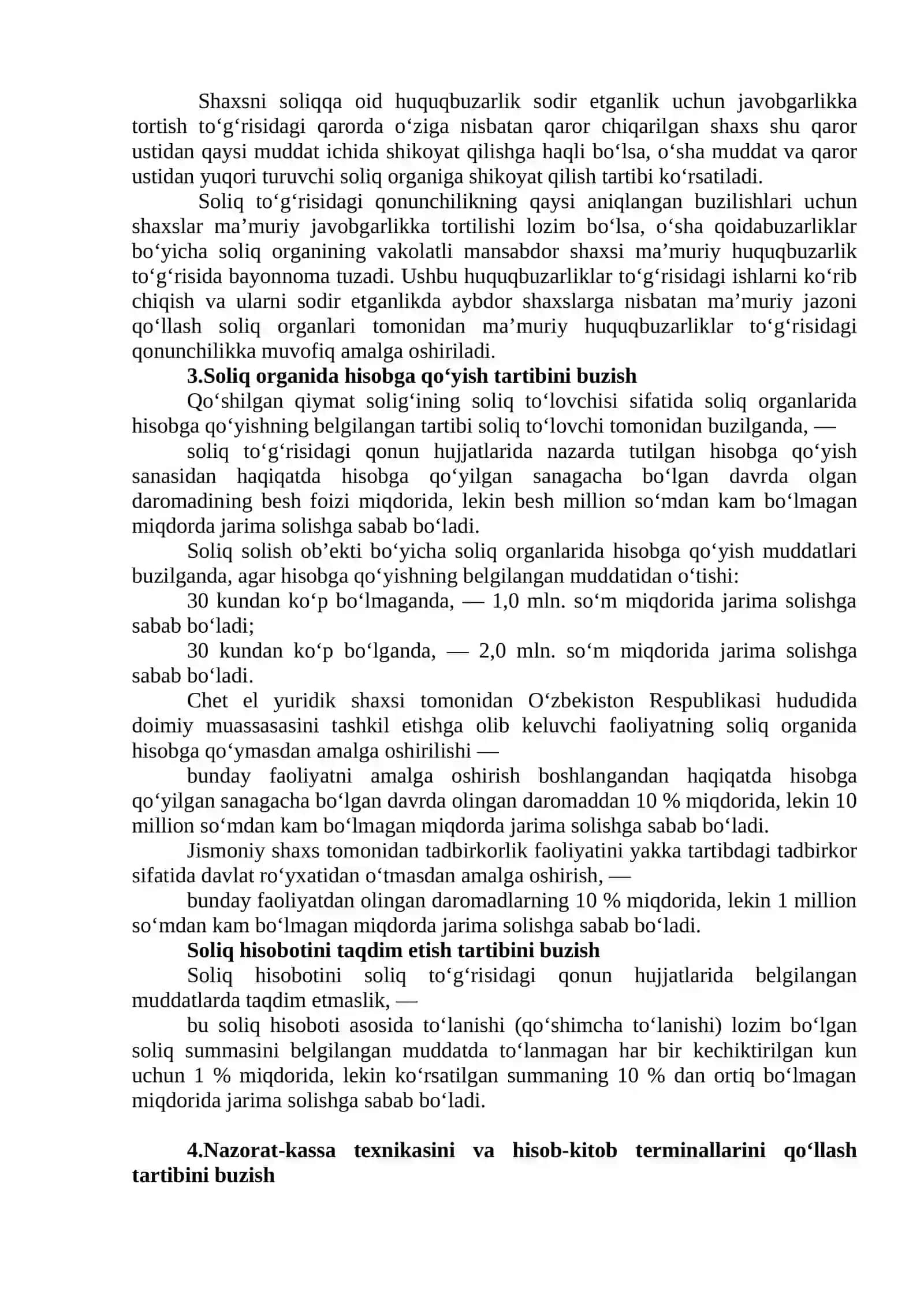 SOLIQQA OID HUQUQBUZARLIKLAR VA ULARNI SODIR ETGANLIK UCHUN JAVOBGARLIK 4