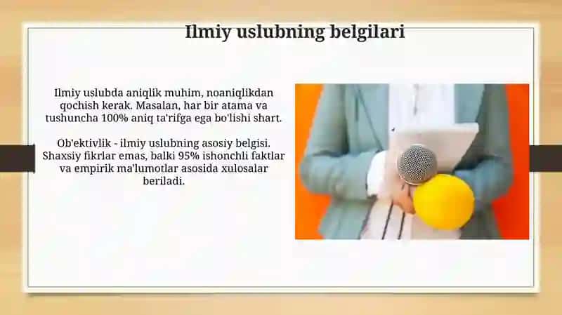 Akademik nutq va ilmiy uslubning xususiyatlari 4