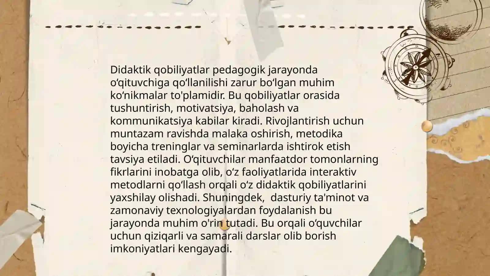 O‘qituvchining pedagogik mahorati hamda uni egallash yo‘llari 4
