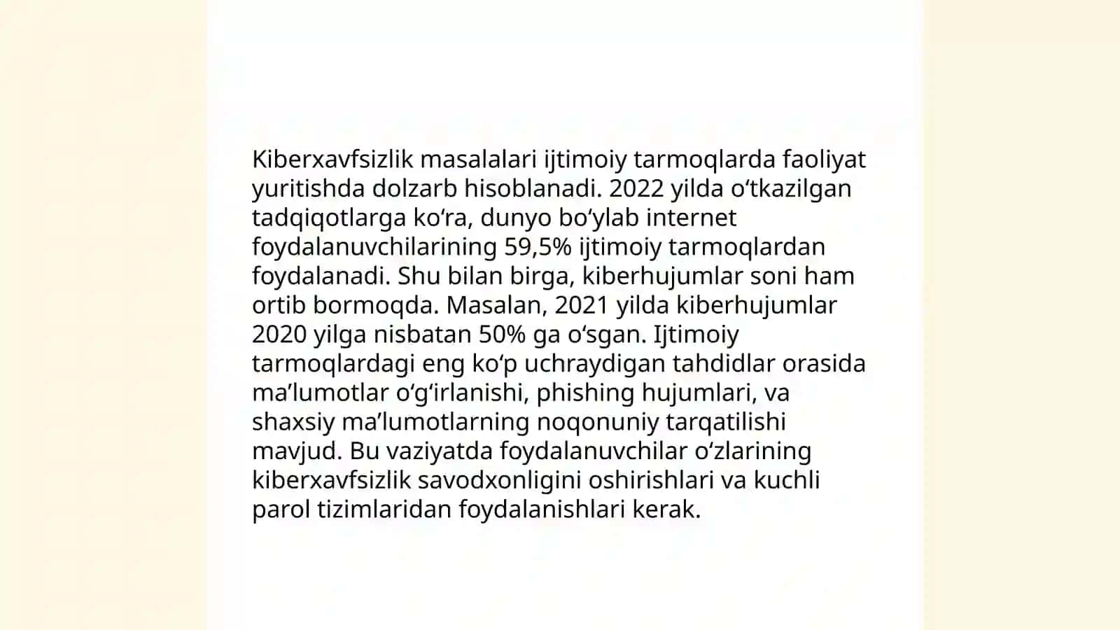 Axborot xurujlari va tahdidlari 4