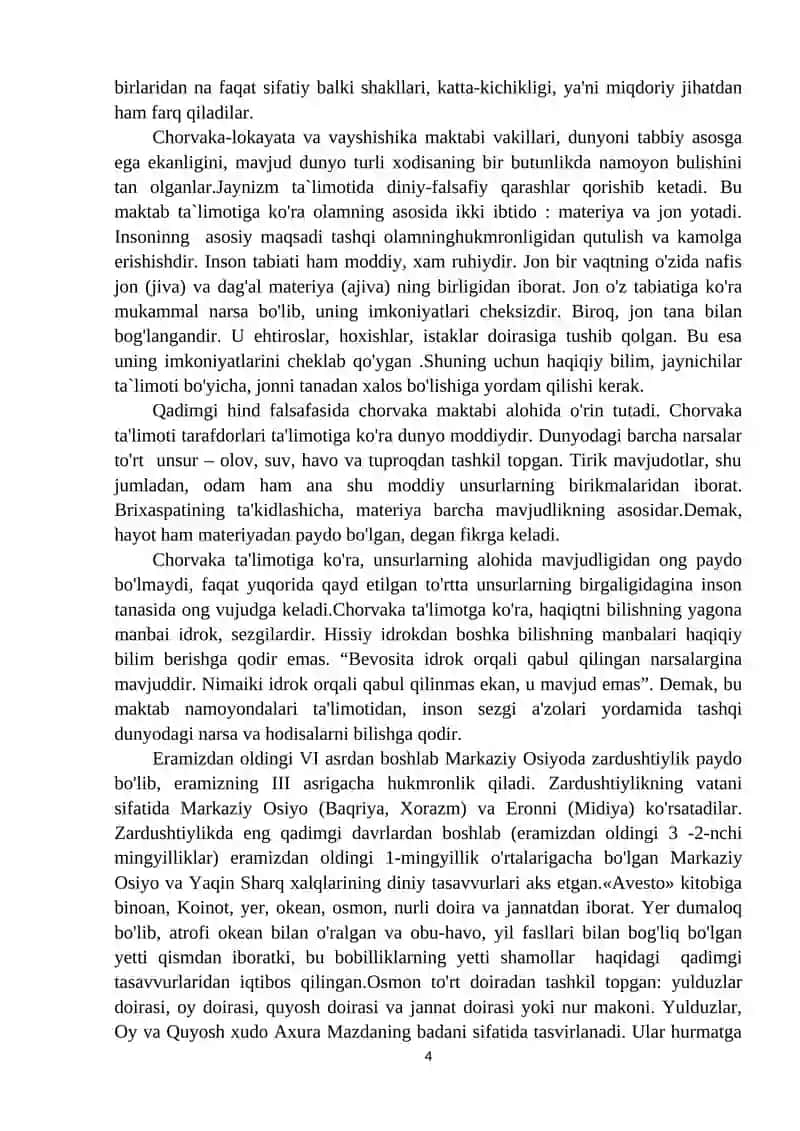 Falsafiy Tafakkur Taraqqiyoti Bosqichlari: Sharq Falsafasi 4