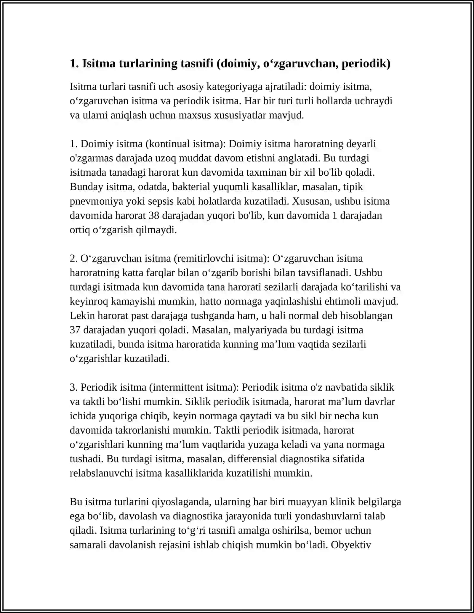 ISITMALAYOTGAN BOLALARNI (ISITMALAYOTGAN BOLAGA YORDAM KO'RSATISH) 4