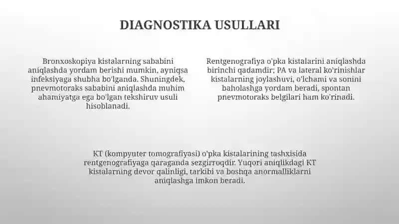 O'pkanoparazitarkistalari.Spintanpnevmotoraks 4