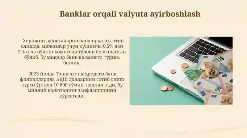 Oʻzbekiston respublikasi valyuta birjasi savdo maydonchalari va tahlili 4