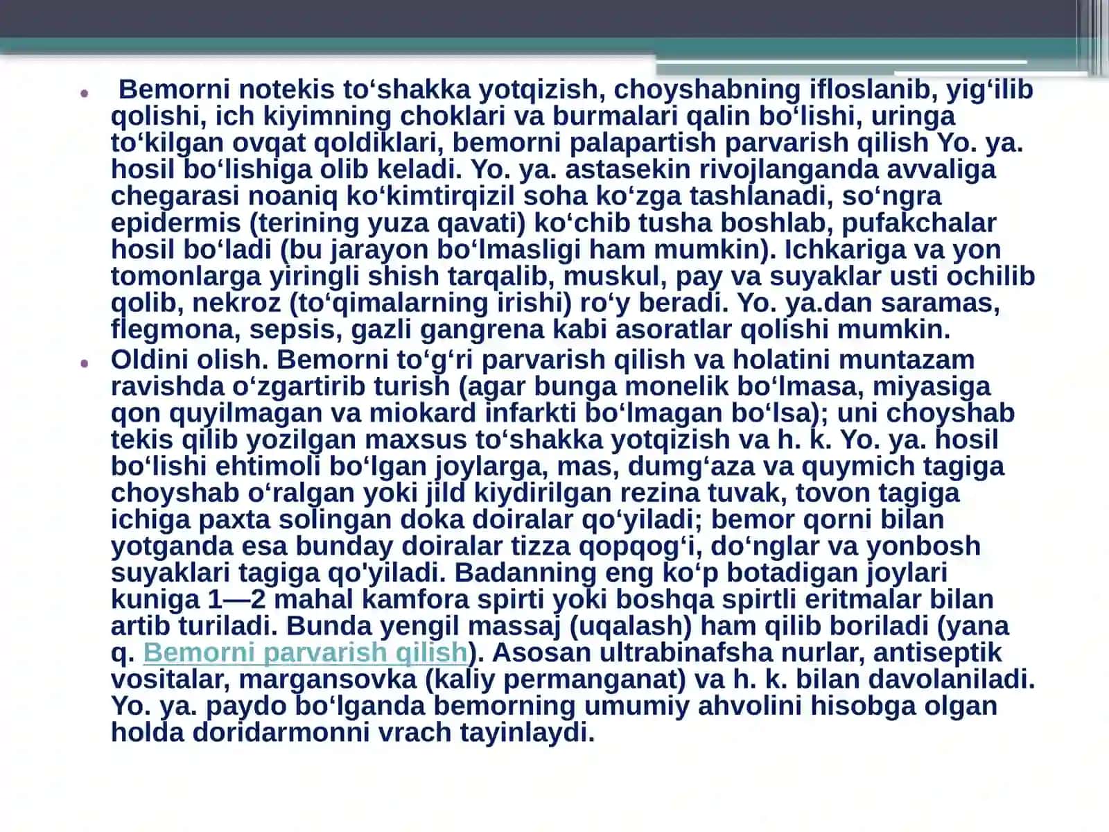 Yotoqyara Profilaktikasi 4