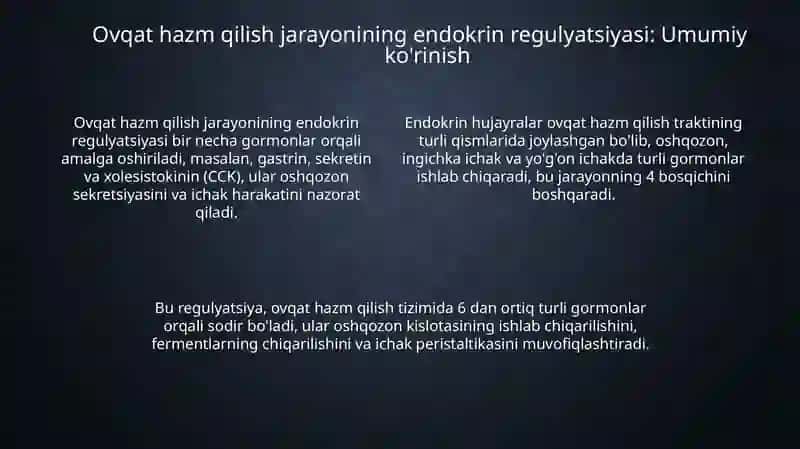 Oshqozon-ichak traktining endokrin hujayralari va asosiy gormonlar 4