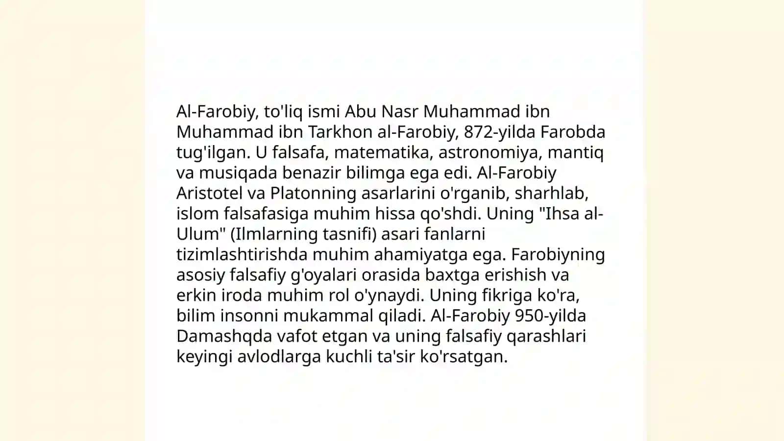 Aristotel, Farobiy va Kant onkologiyasida kategoriyalarning tasnifi 4