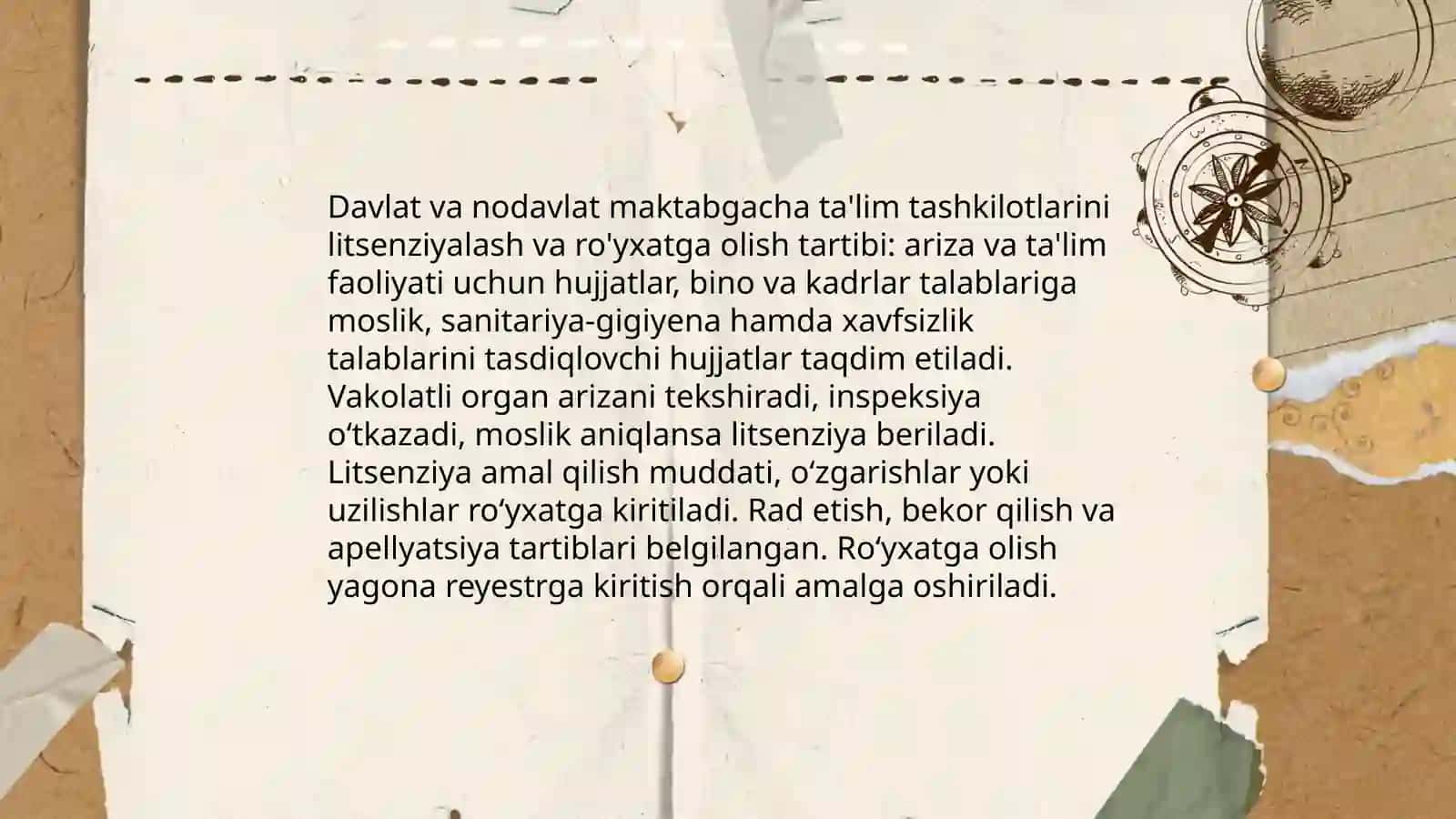 Umumiy turdagi davlat va nodavlat maktabgacha ta'lim tashkil qilish 4