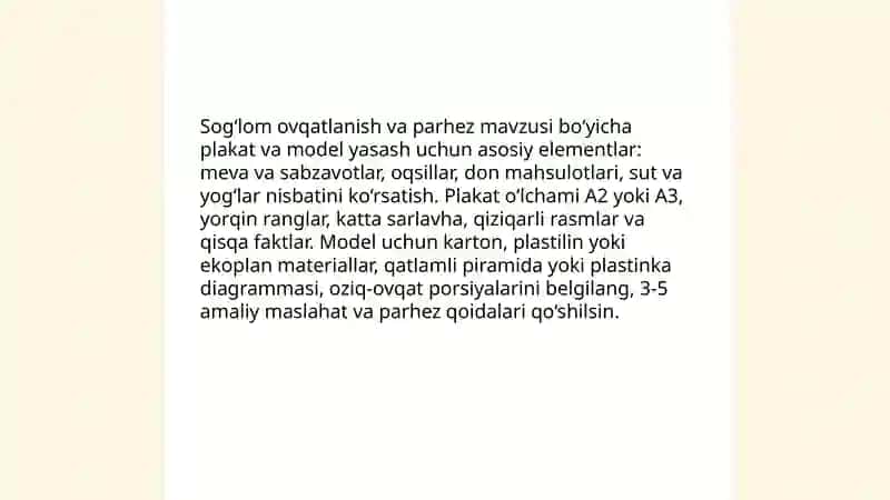 Atrof‑muhitni muhofaza qilish uchun Plakat va model yasash 4