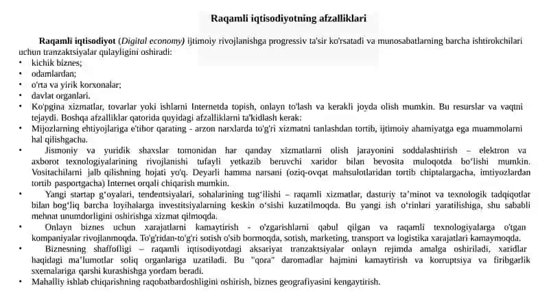 Raqamlashtirish sharoiti daxalqaro iqtisodiy aloqalar 4