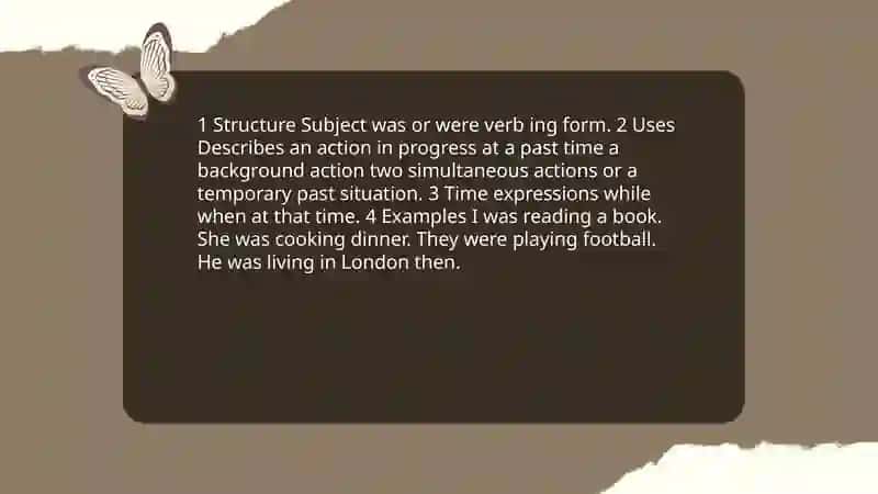 Past countinous tense 4